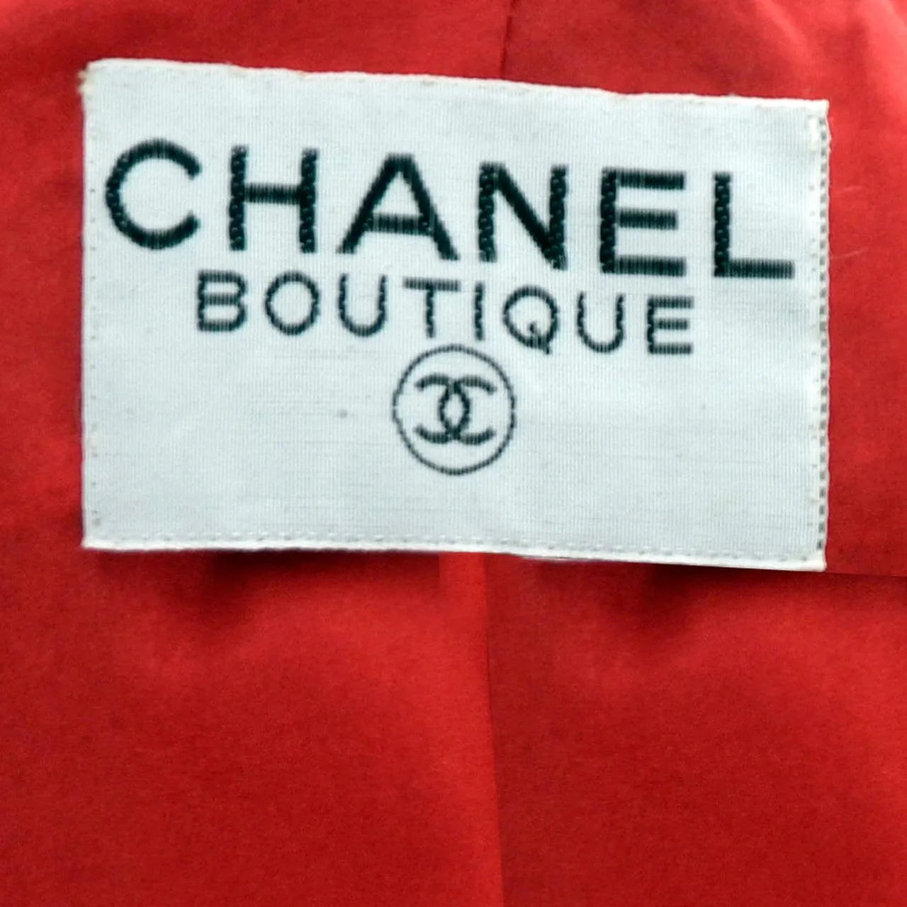 1985 Chanel Vintage Suit in Red White & Blue Plaid Tweed with Silk Blouse