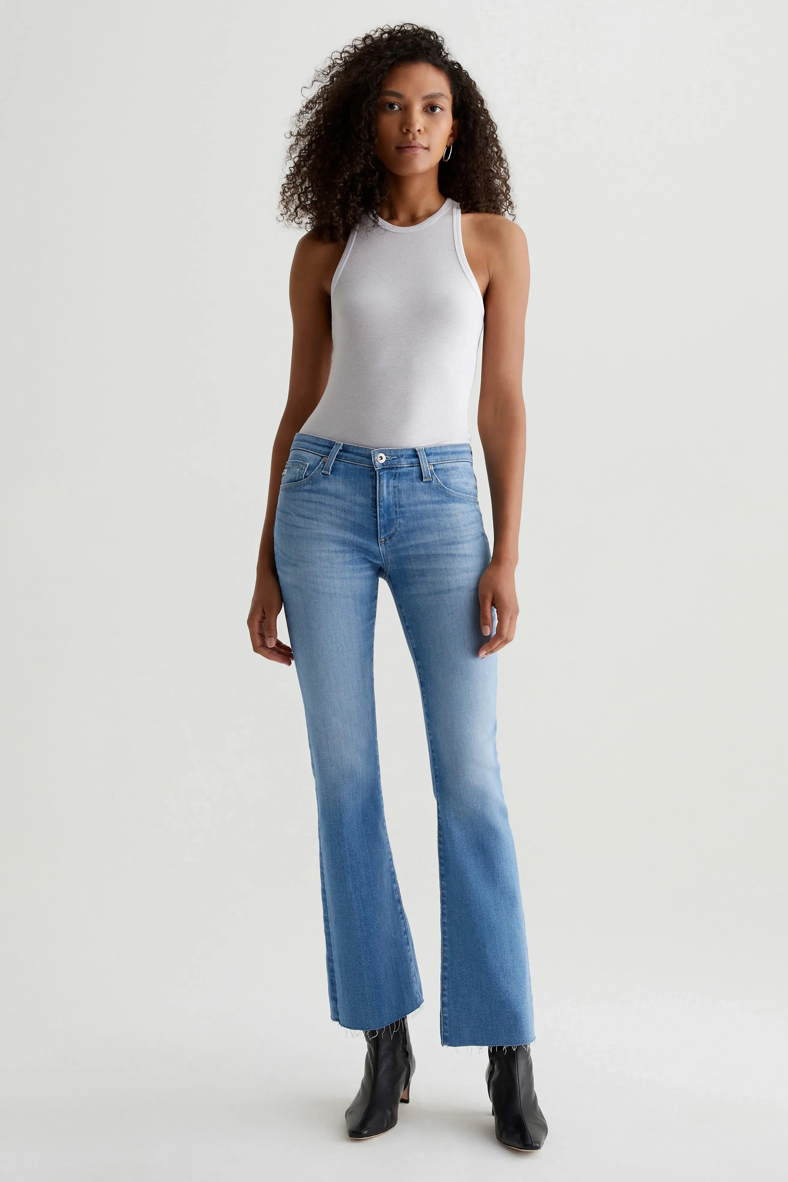 Low Rise Boot Jeans by AG in Angel Wash