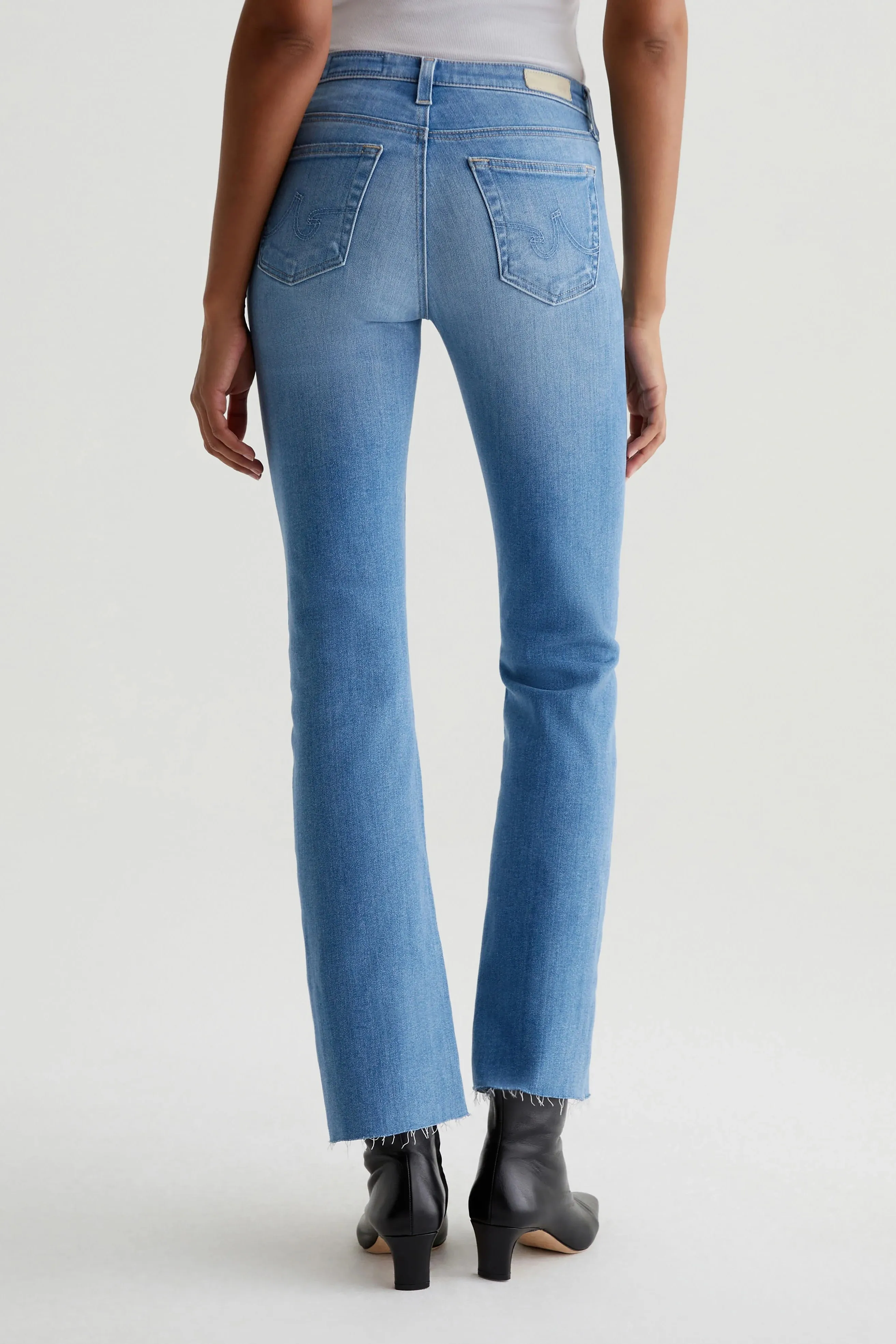 Low Rise Boot Jeans by AG in Angel Wash