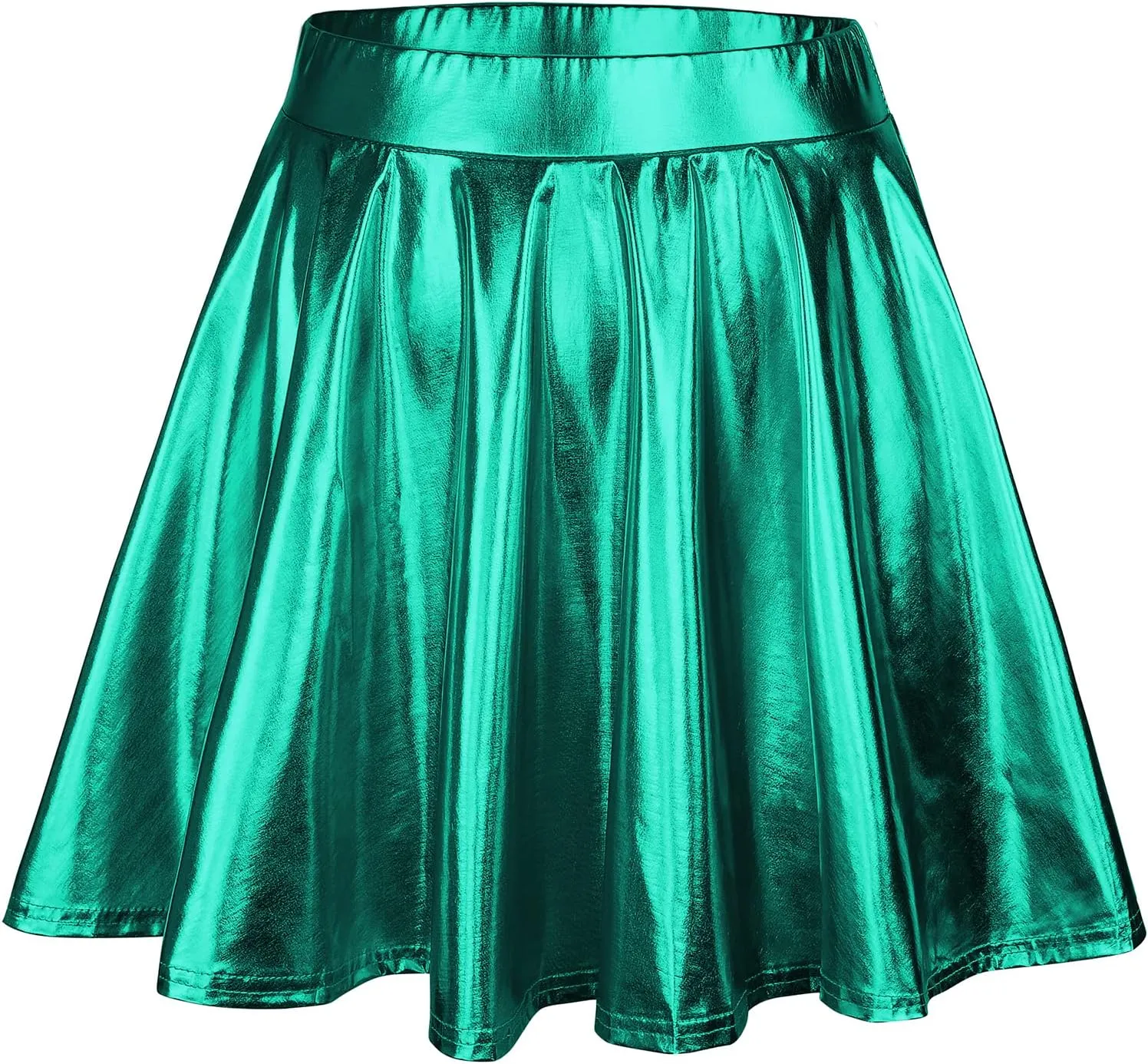 American Trends Womens Mini Skirt Pleated Flared Skater Skirt Metallic Skirt Athletic Tennis Skirt