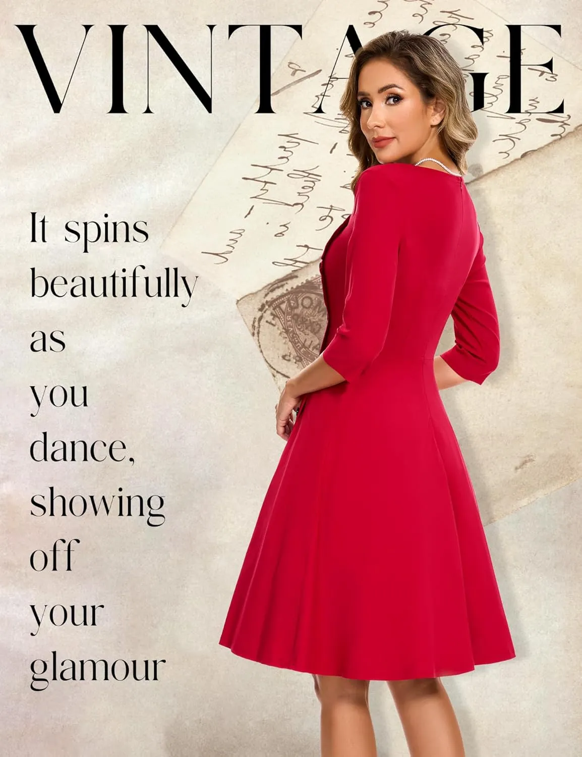 Aupuls Summer Asymmetrical Neckline Church Dresses for Women 2025 Wedding Guest Work A Line Vintage Cocktail Graduation Dress