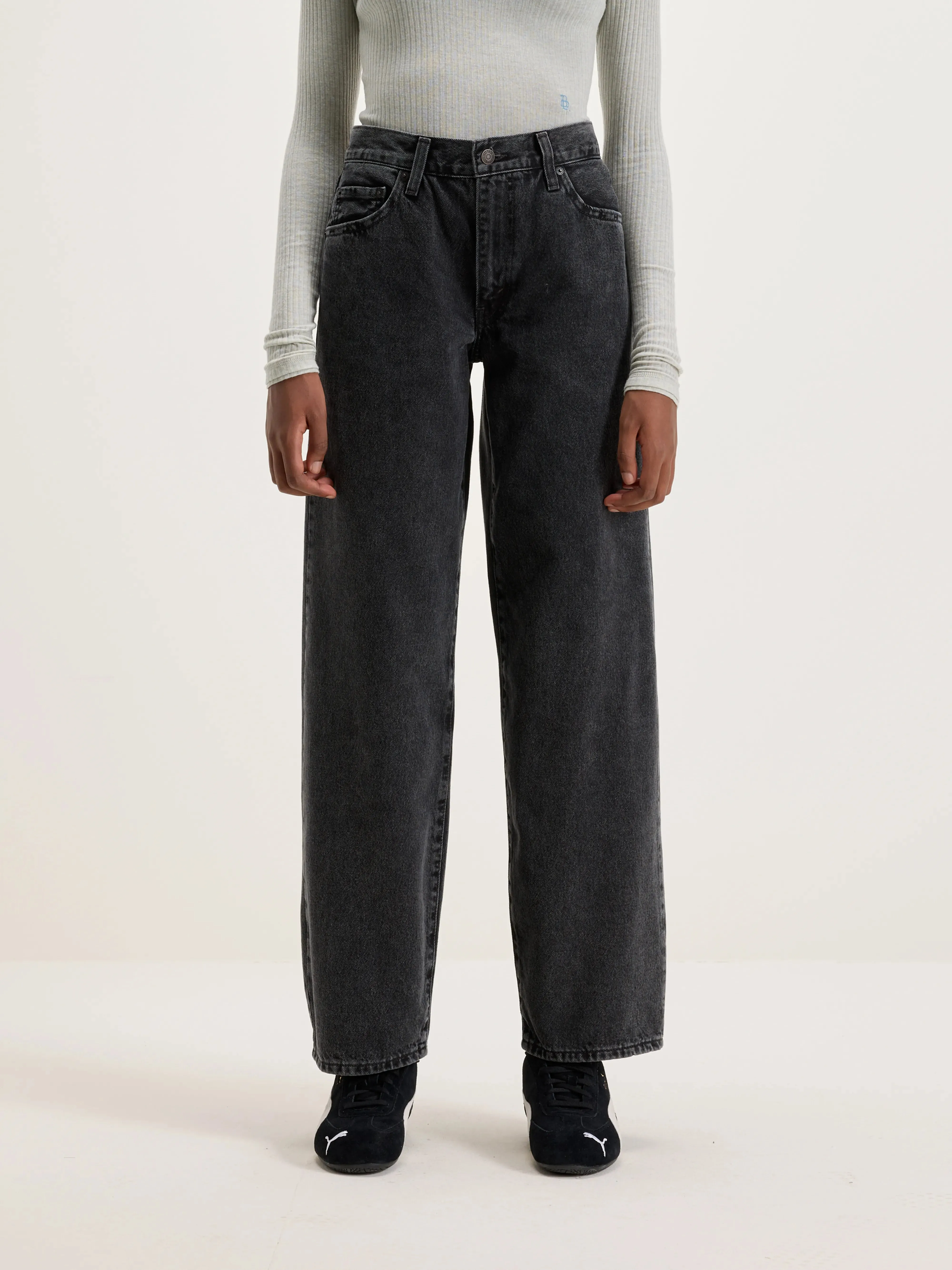 Baggy Dad Jeans (242 / W / BLACK)