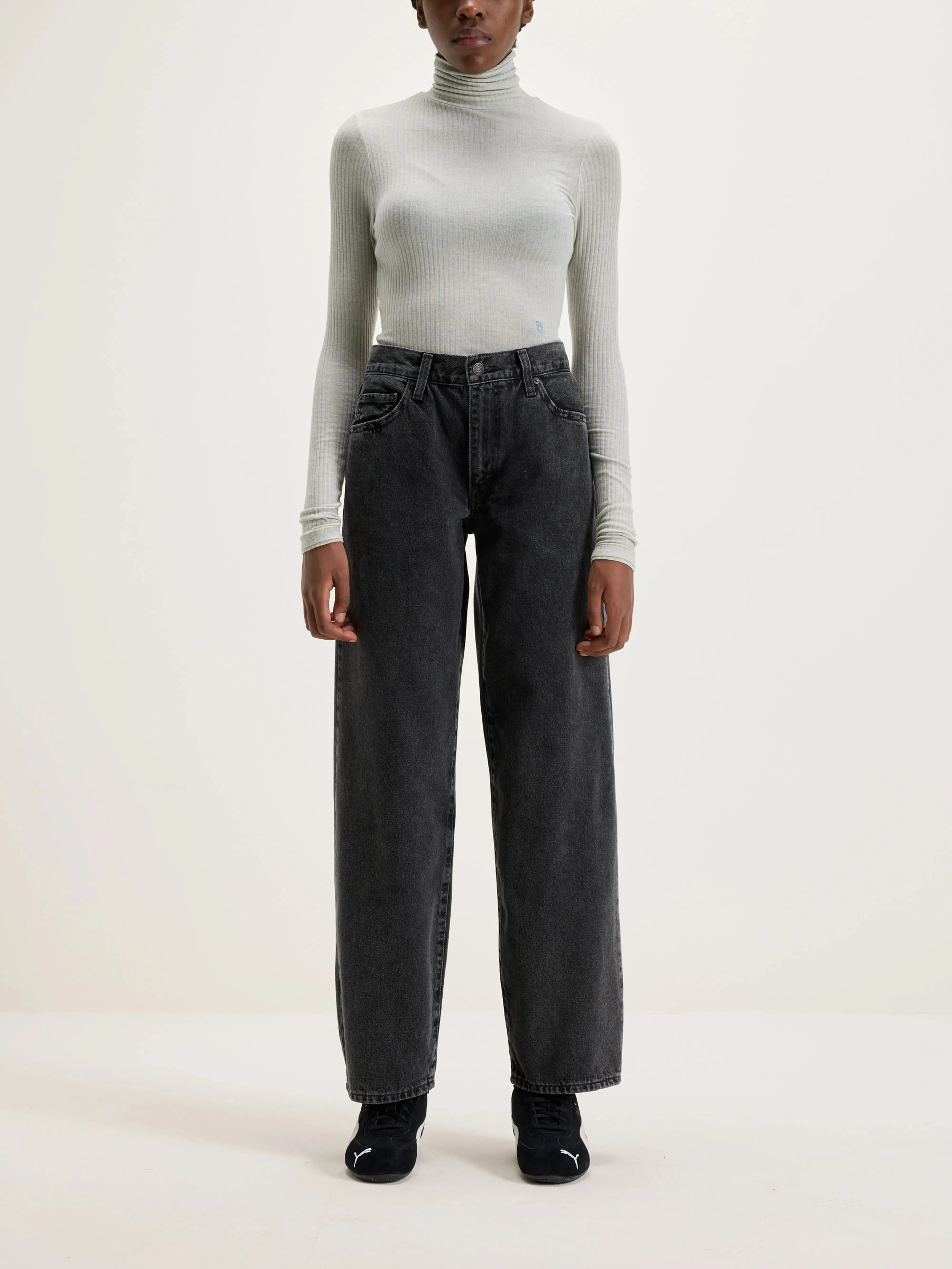Baggy Dad Jeans (242 / W / BLACK)