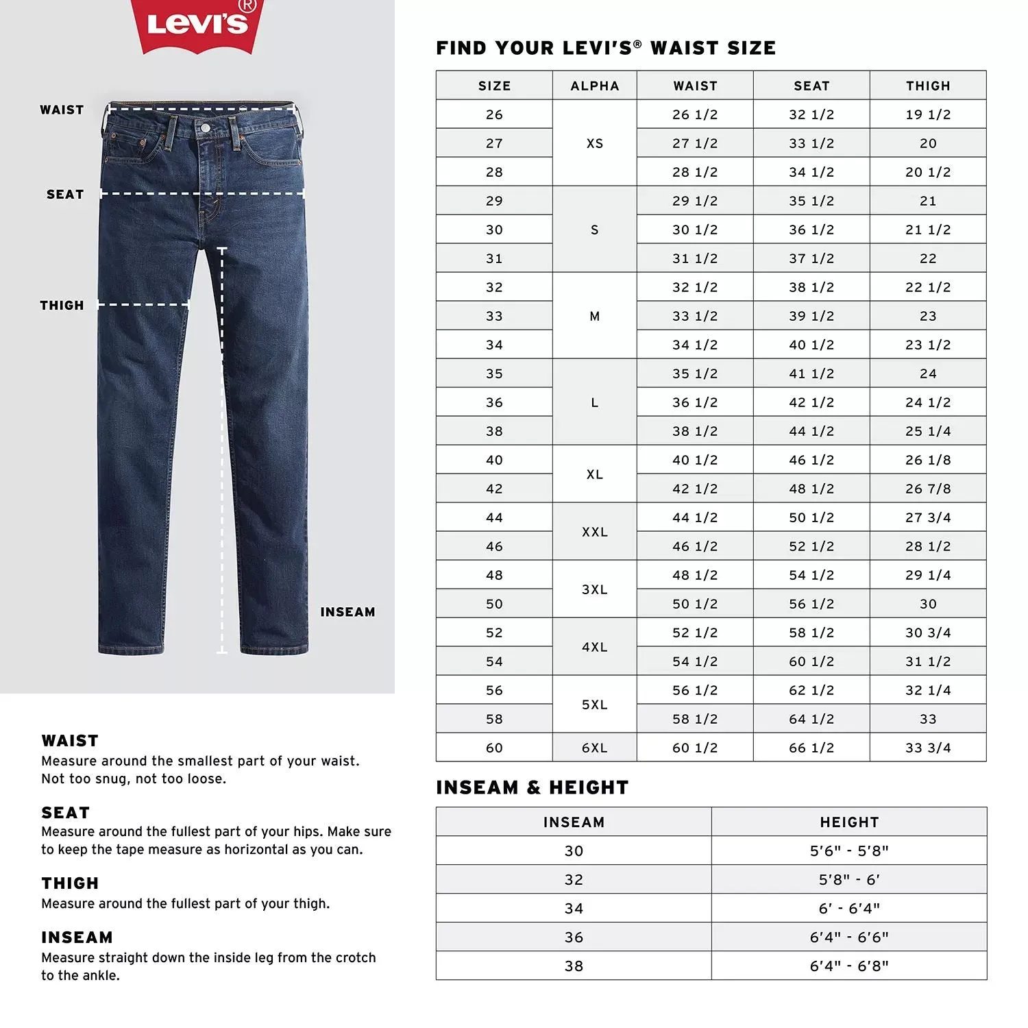 Big & Tall 559 Levi's Loose Straight Fit Jeans