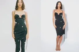 Black Jersey Scarf Dress