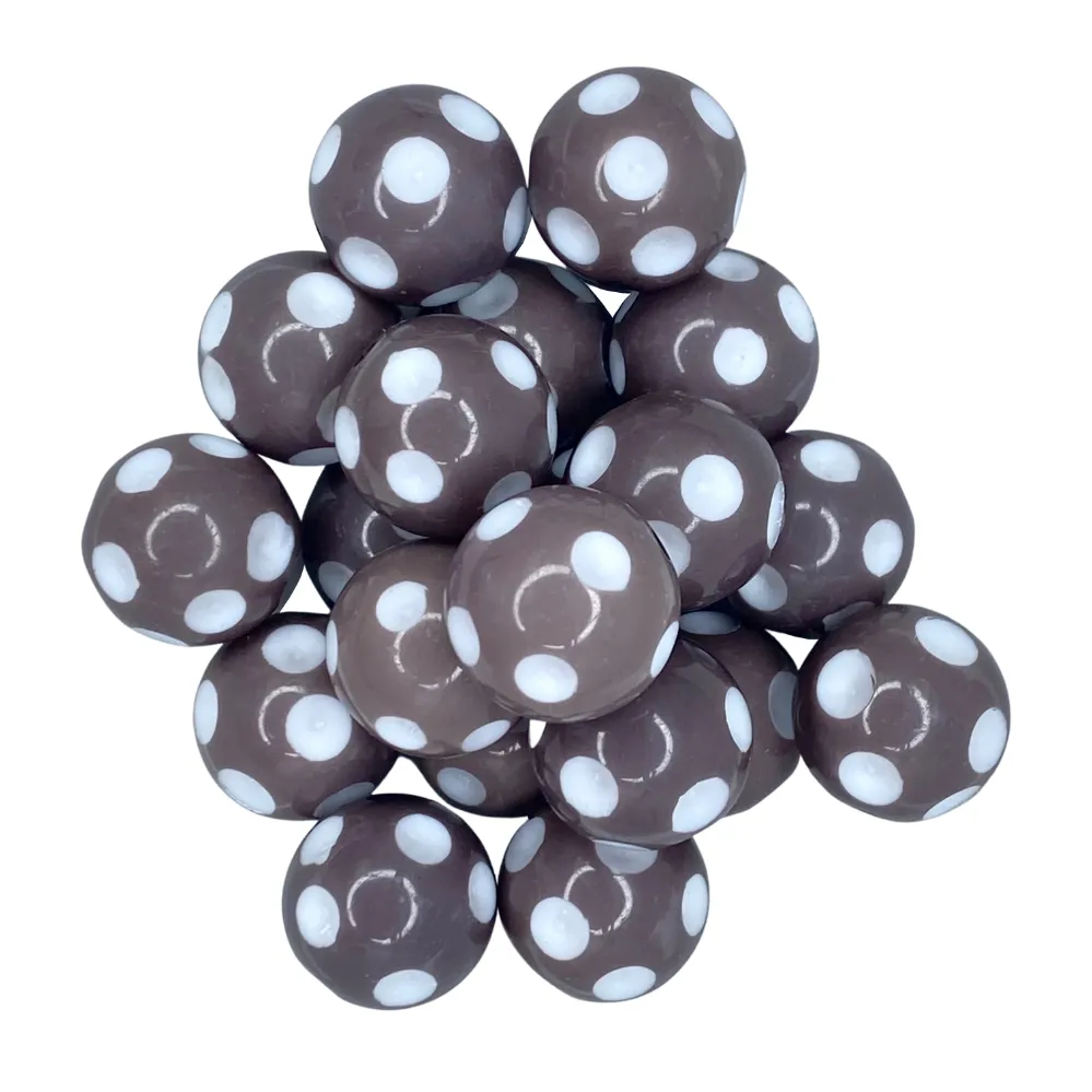 BROWN POLKA DOT 20mm - 11382