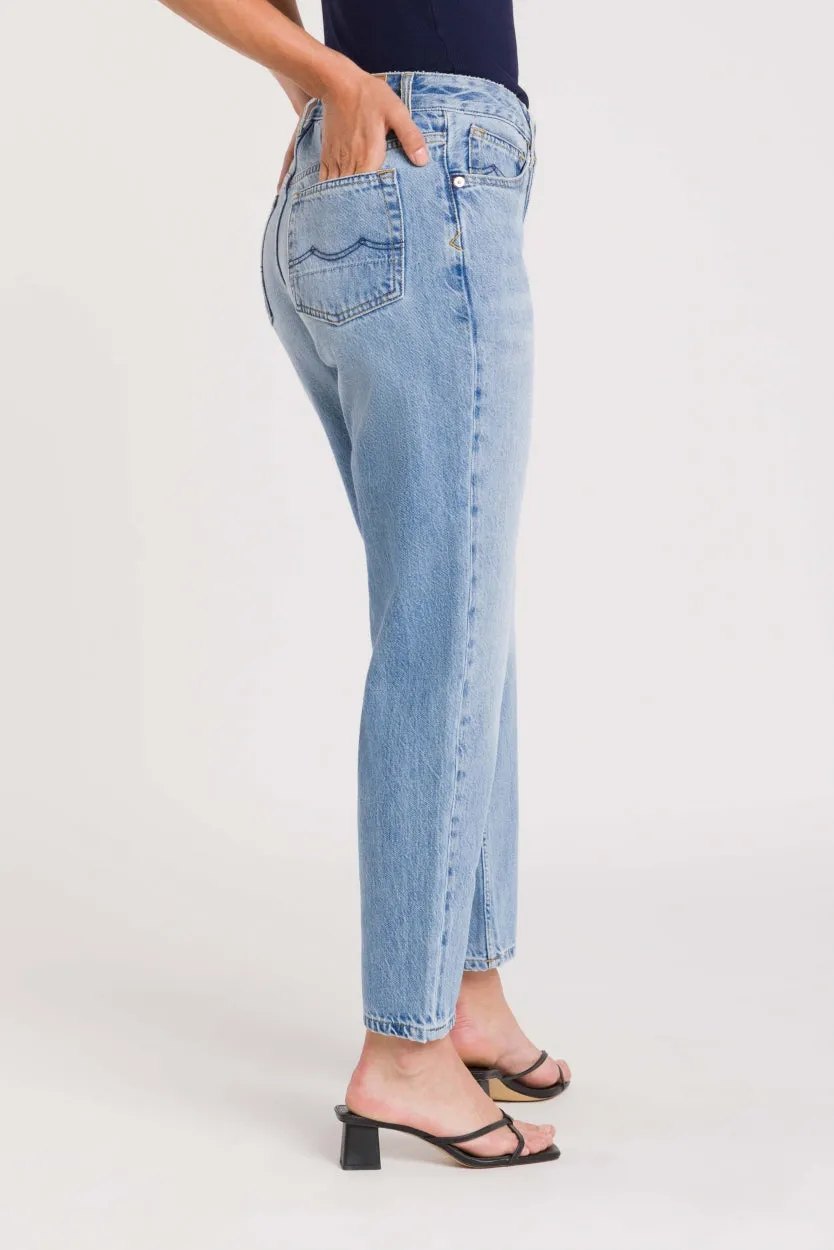 Caroline Cropped Jeans  Blue Reef Super Light