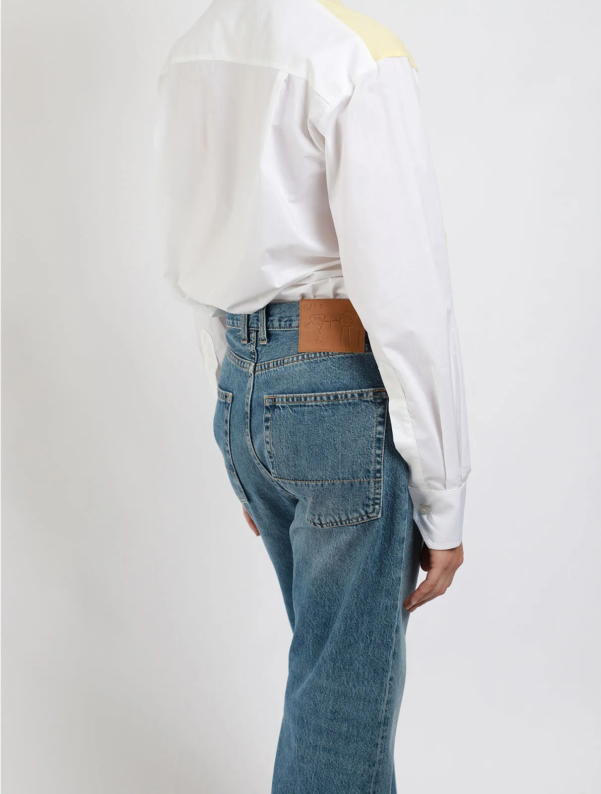 Cropped Cuff-Dye Jeans