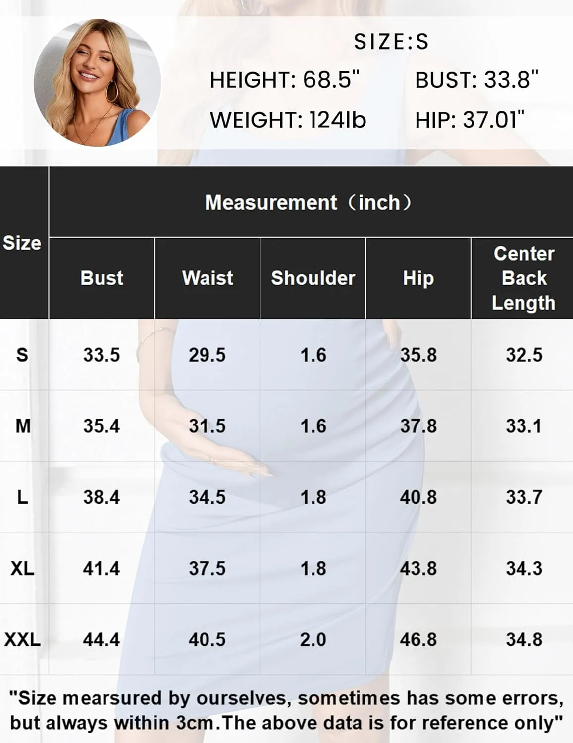 Ekouaer Womens Summer Maternity Dress Side Ruching Sleeveless Bodycon Dress Cute Pregnancy Dress S-XXL