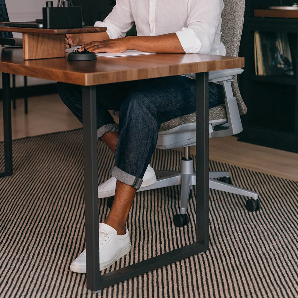 Elements Wood Top Straight Leg Desk