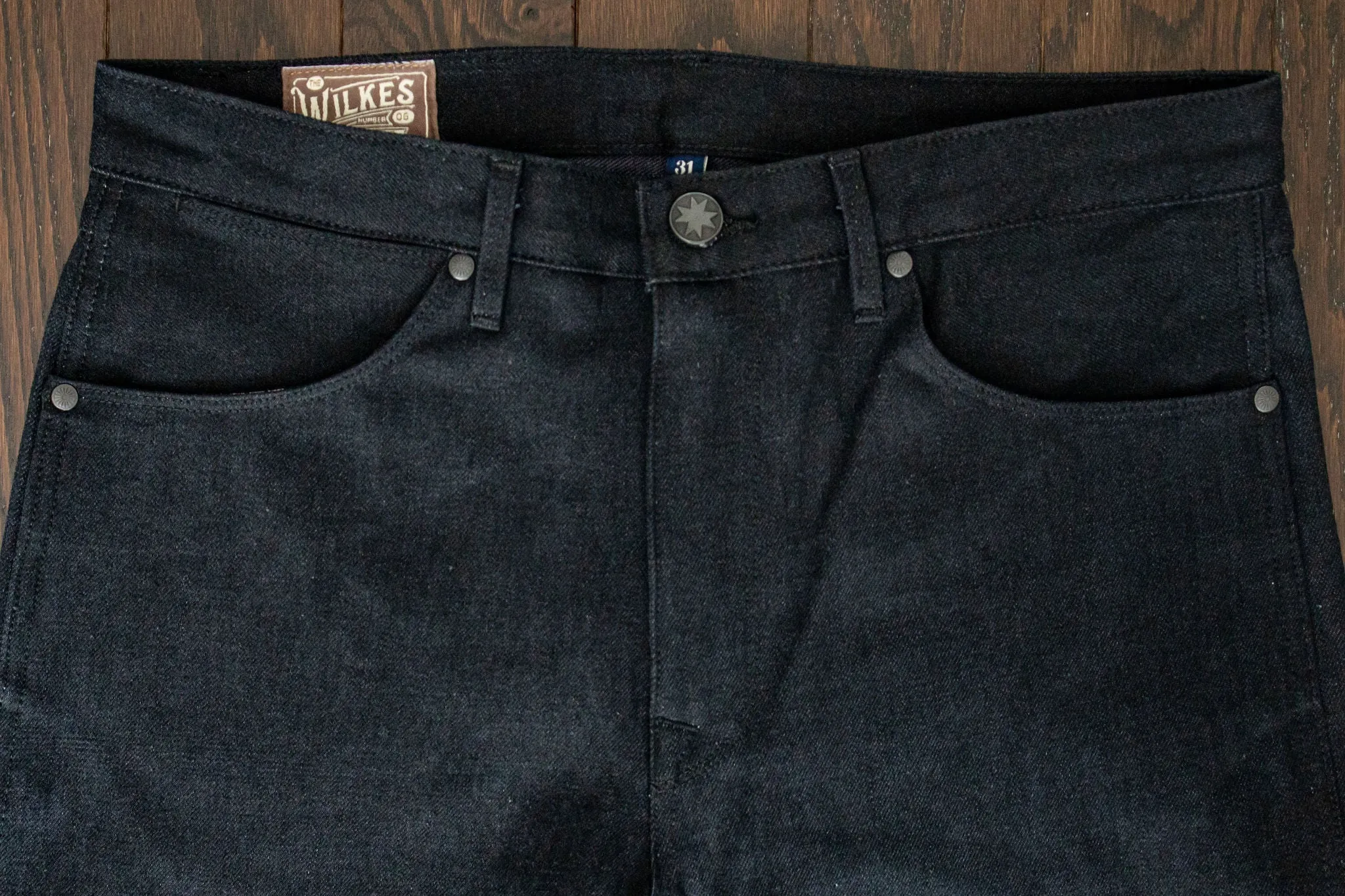 Freenote Cloth Wilkes - Black Grey Denim