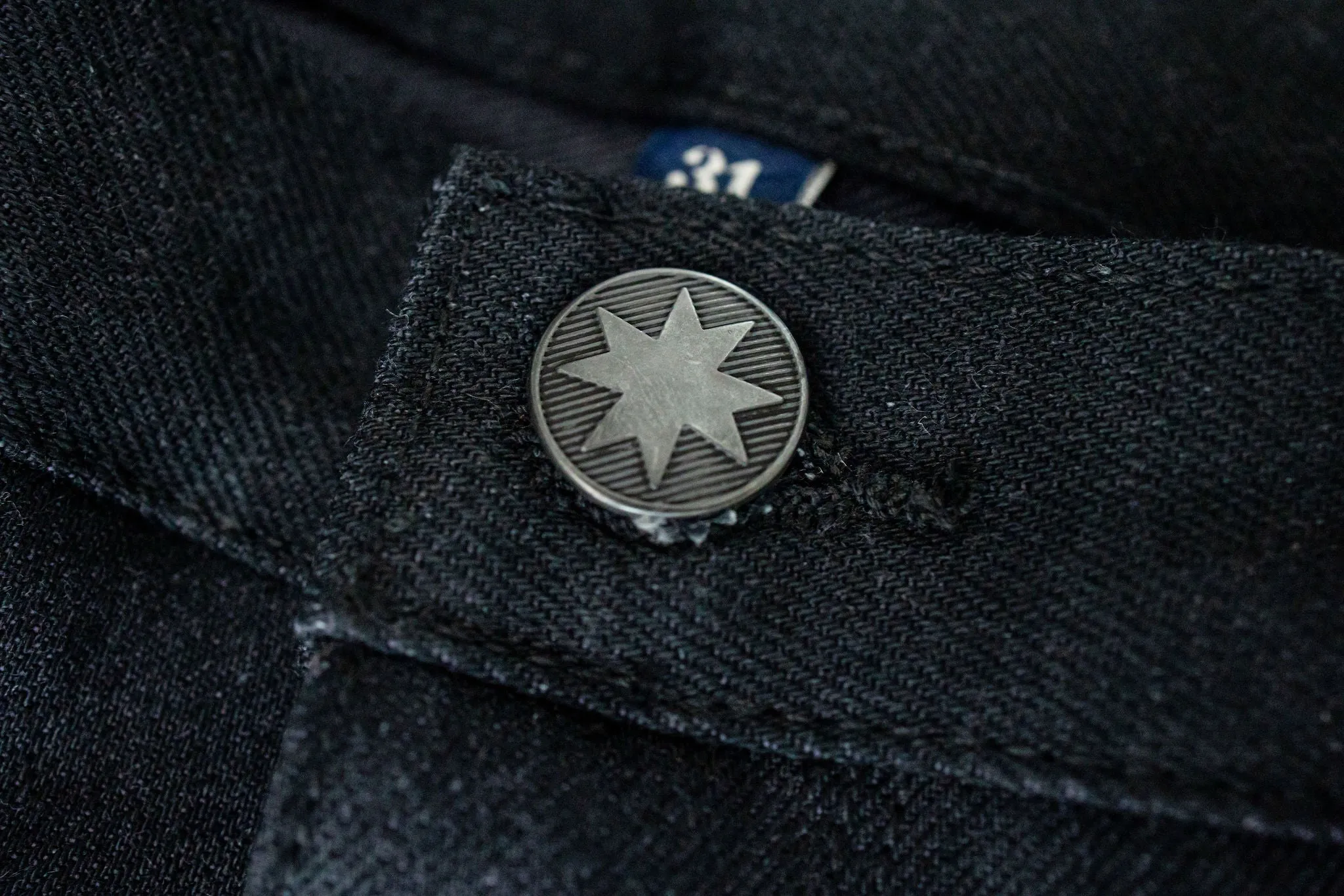 Freenote Cloth Wilkes - Black Grey Denim