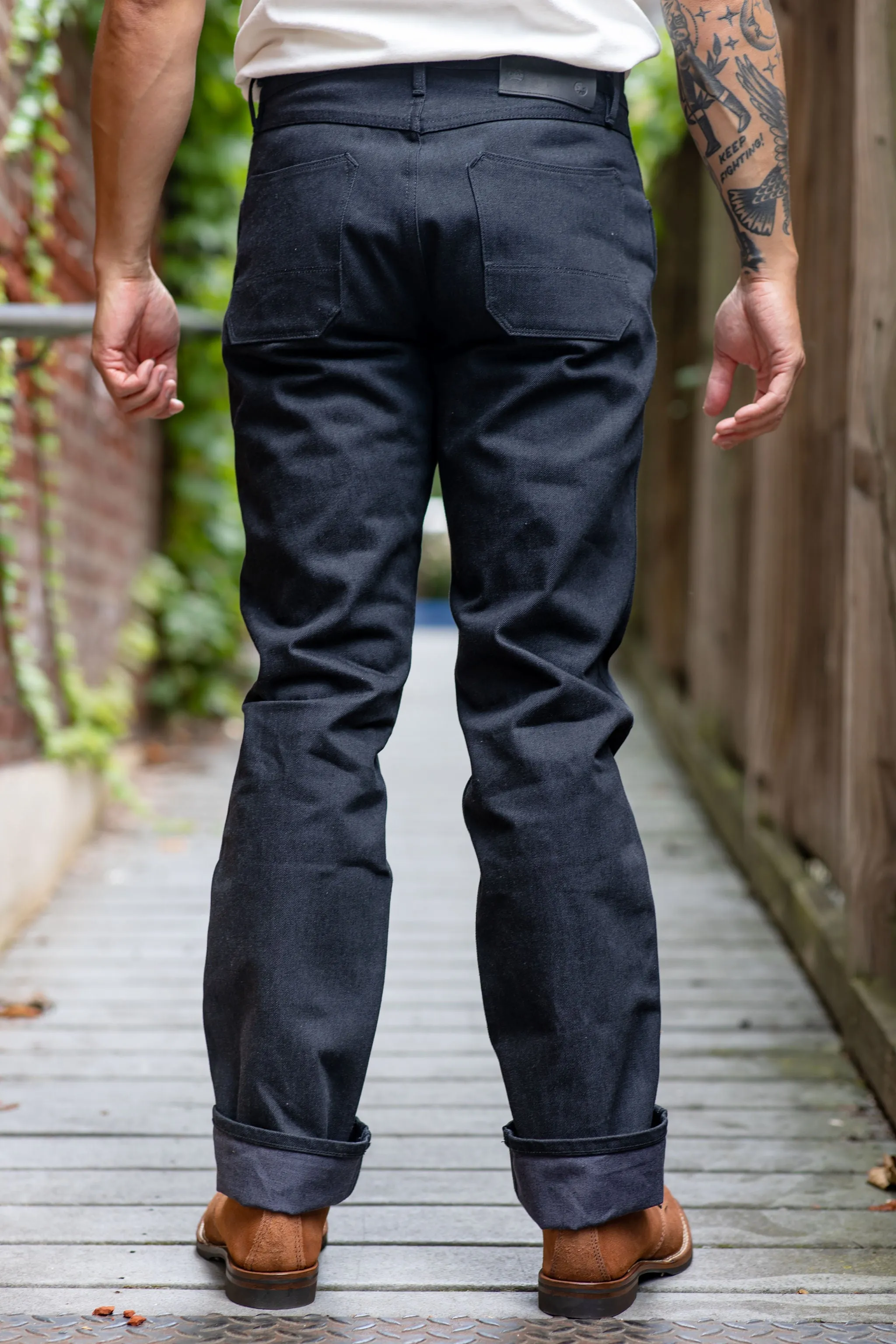 Freenote Cloth Wilkes - Black Grey Denim