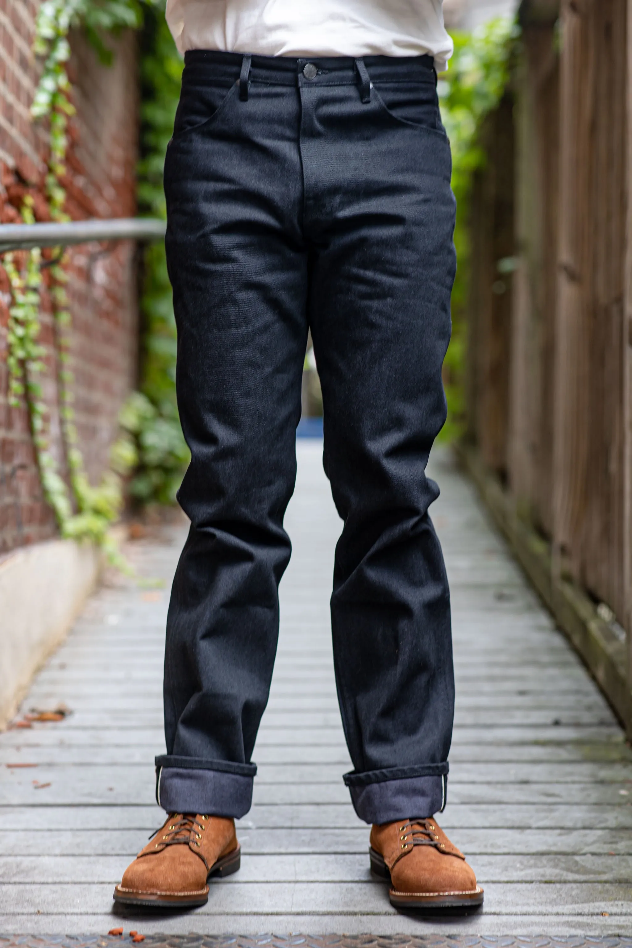 Freenote Cloth Wilkes - Black Grey Denim