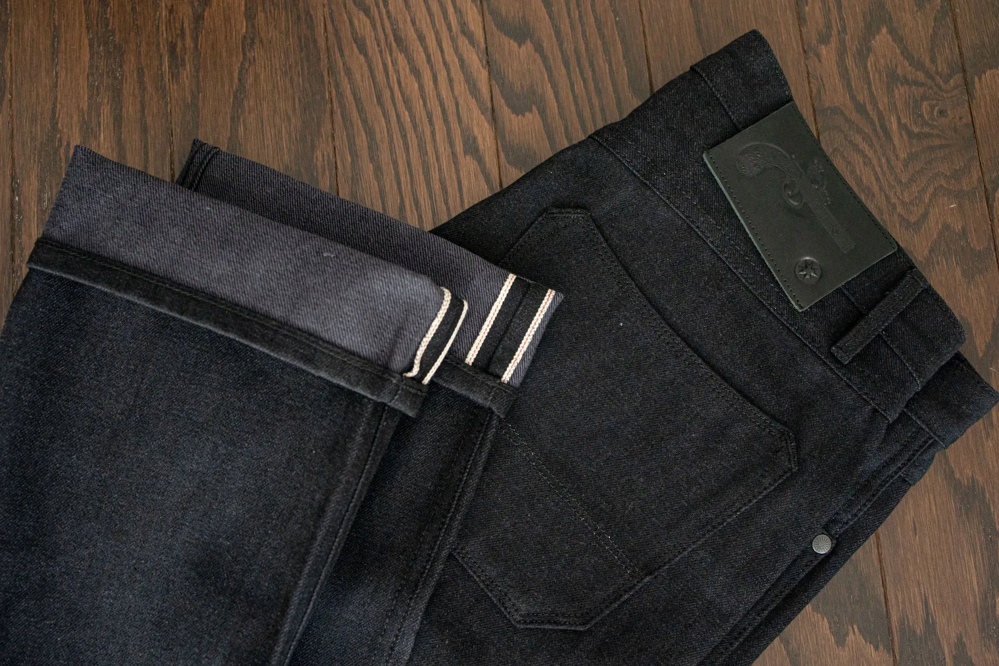Freenote Cloth Wilkes - Black Grey Denim