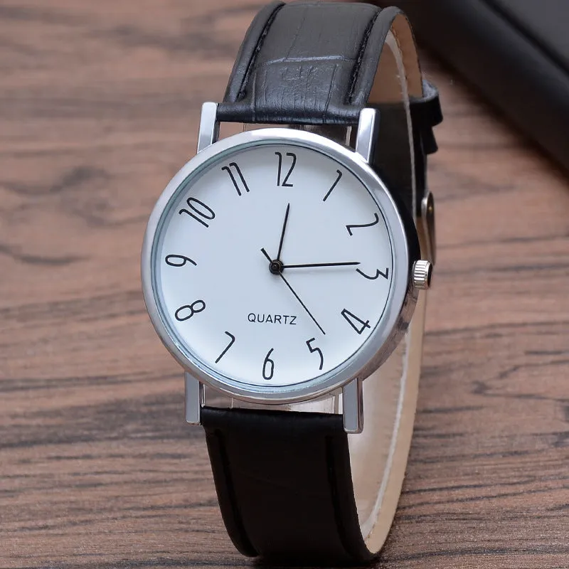 Gift Three Eyes Men's Watch Men's Quartz Watch Blue Light Glass Belt Watch Men's Watch