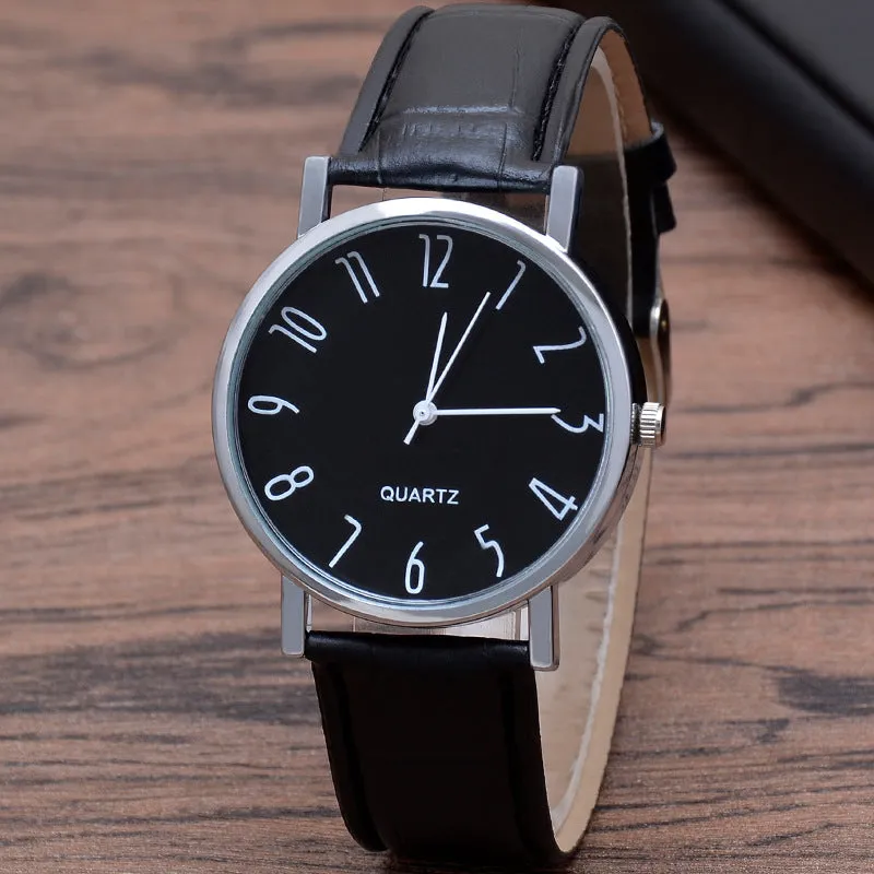 Gift Three Eyes Men's Watch Men's Quartz Watch Blue Light Glass Belt Watch Men's Watch