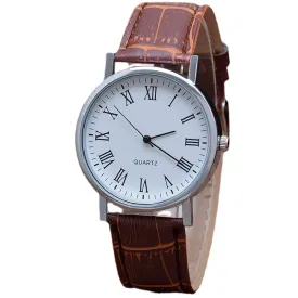 Gift Three Eyes Men's Watch Men's Quartz Watch Blue Light Glass Belt Watch Men's Watch