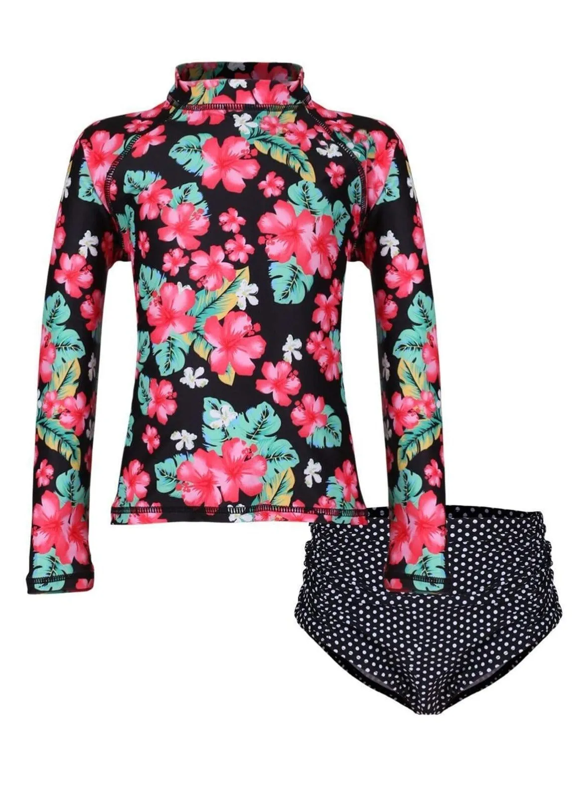 Girls Hibiscus Heaven Two Piece Swimsuit