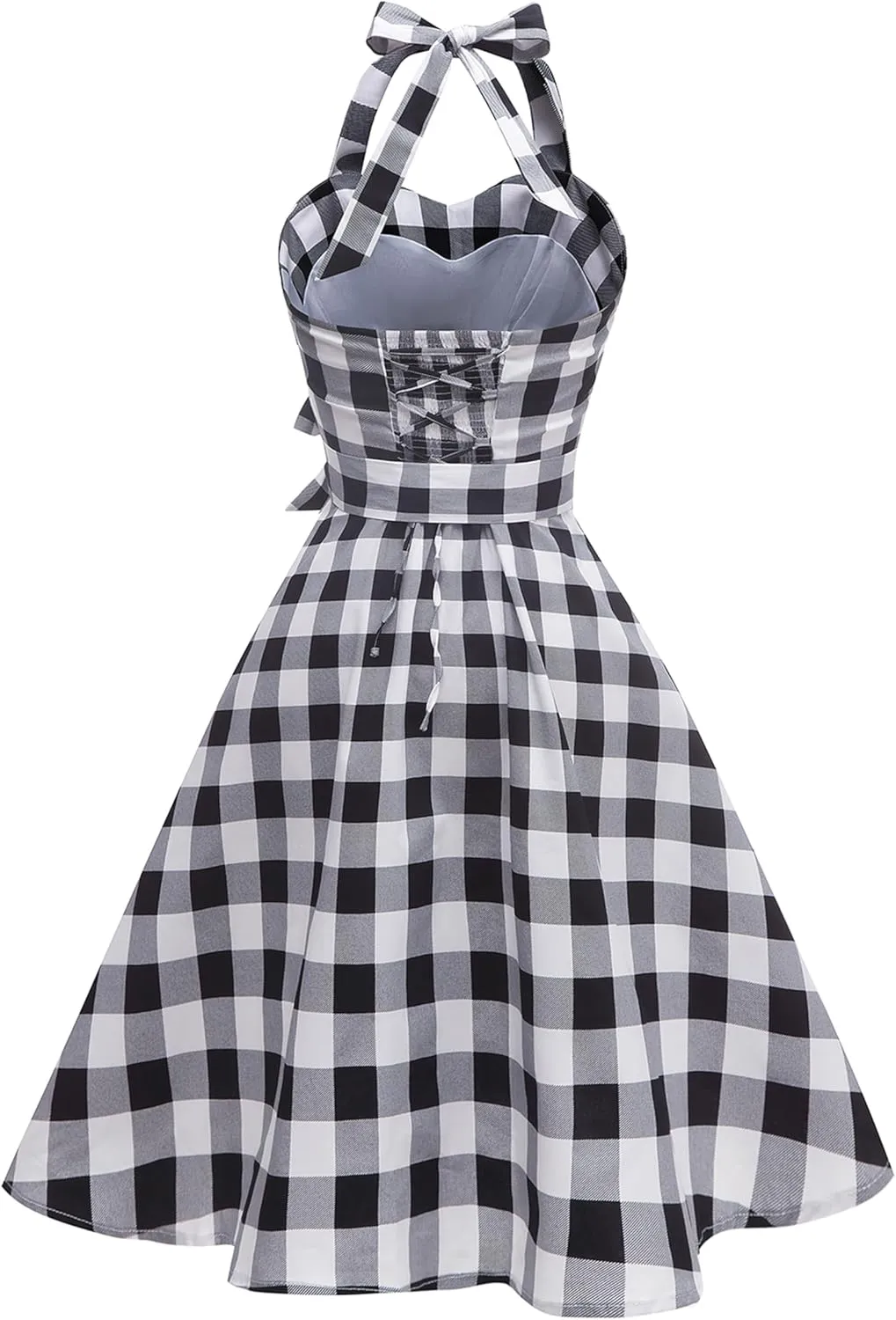 Hanpceirs Casual Sundress for Women Halter Retro Vintage Cocktail Dresses 2025 Summer Dress