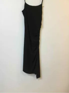Helium Size S Black/gold Stretch Metallic Detail Spaghetti Strap Dress