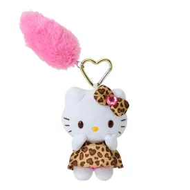 Hello Kitty "Gogo Gal" Carabiner Plush Mascot [Leopard]