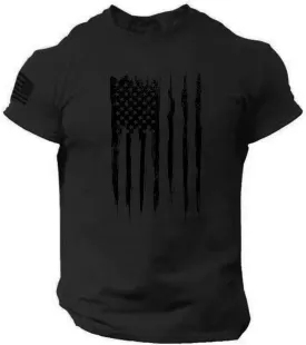 Independence Day Men's Shirt American Button Up Short Sleeve Shirt Crewneck 4 of July Quick Dry Tops
