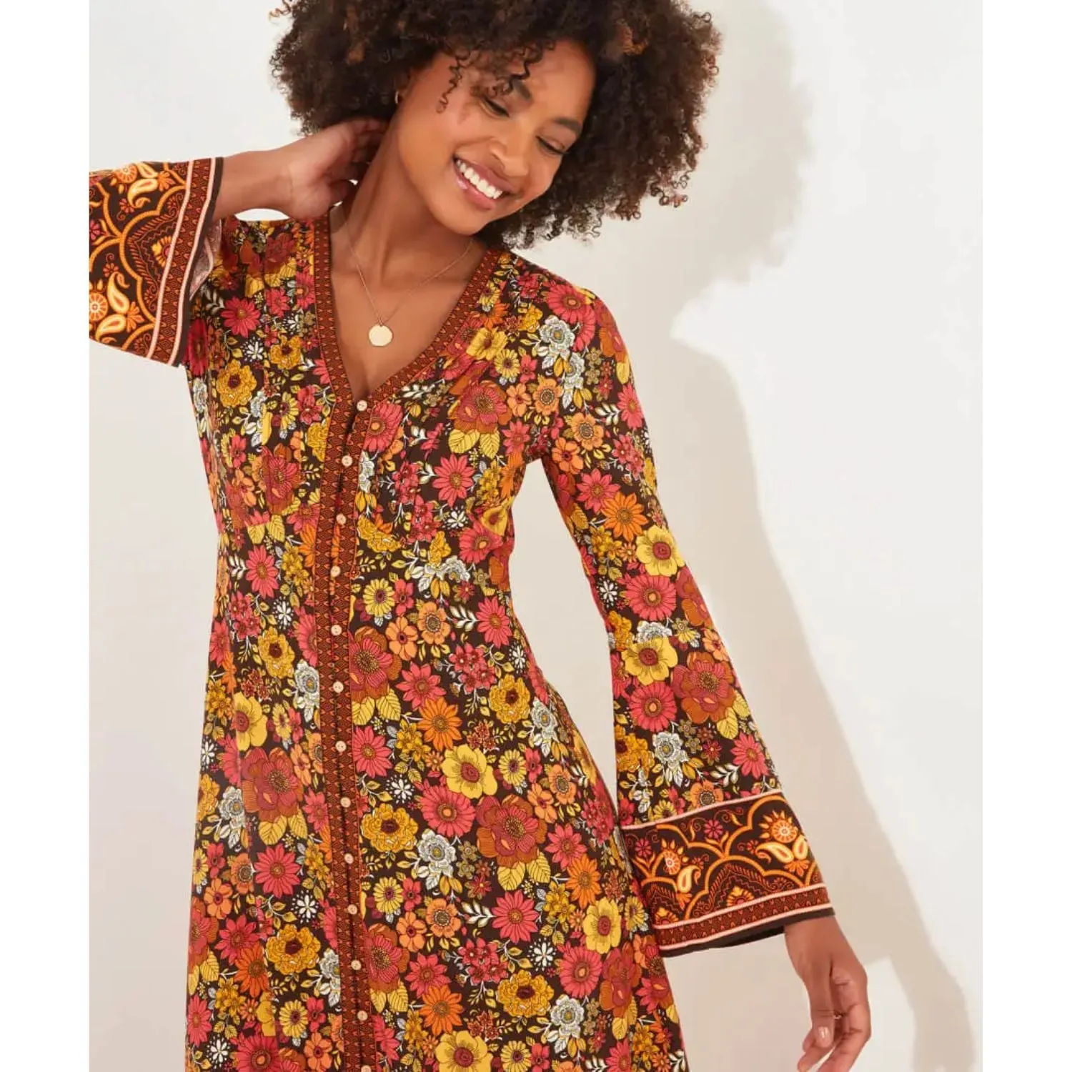 Joe Browns 10 Multi-Coloured Hazy Days Dress
