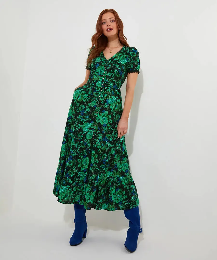 Joe Browns 12 Green Daisy Dreams Dress