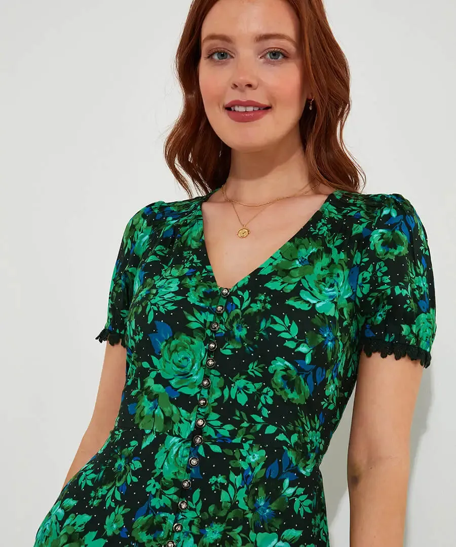 Joe Browns 12 Green Daisy Dreams Dress