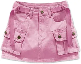 Kinghua Womens Mini Cargo Skirt Low Waist Y2k Short Denim Jean Skirt