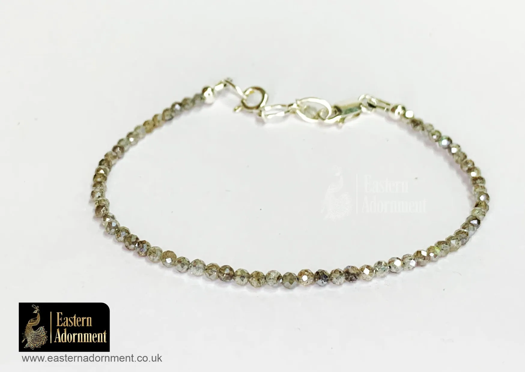 Labradorite Micro Cut Bead Bracelet