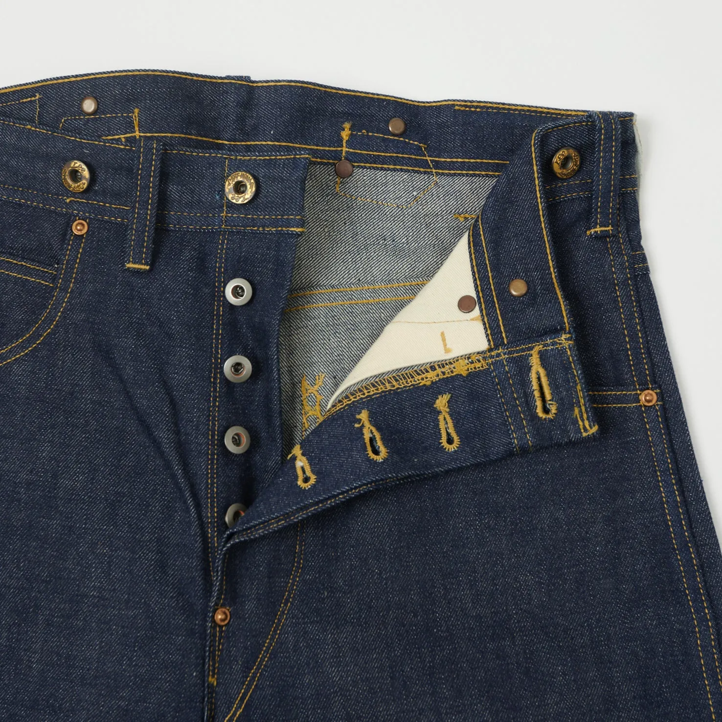 Vintage-Style Raw Denim Lee Archives Cowboy 131 Wide Straight Jeans (1934 Edition)