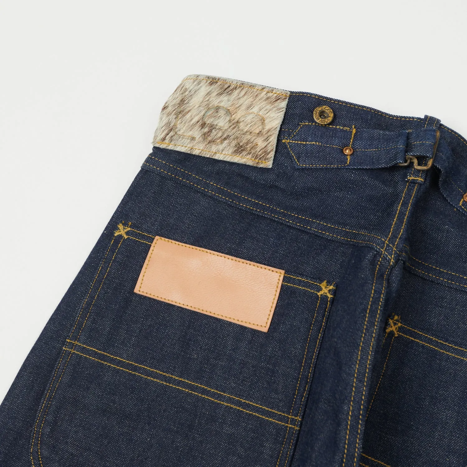 Vintage-Style Raw Denim Lee Archives Cowboy 131 Wide Straight Jeans (1934 Edition)