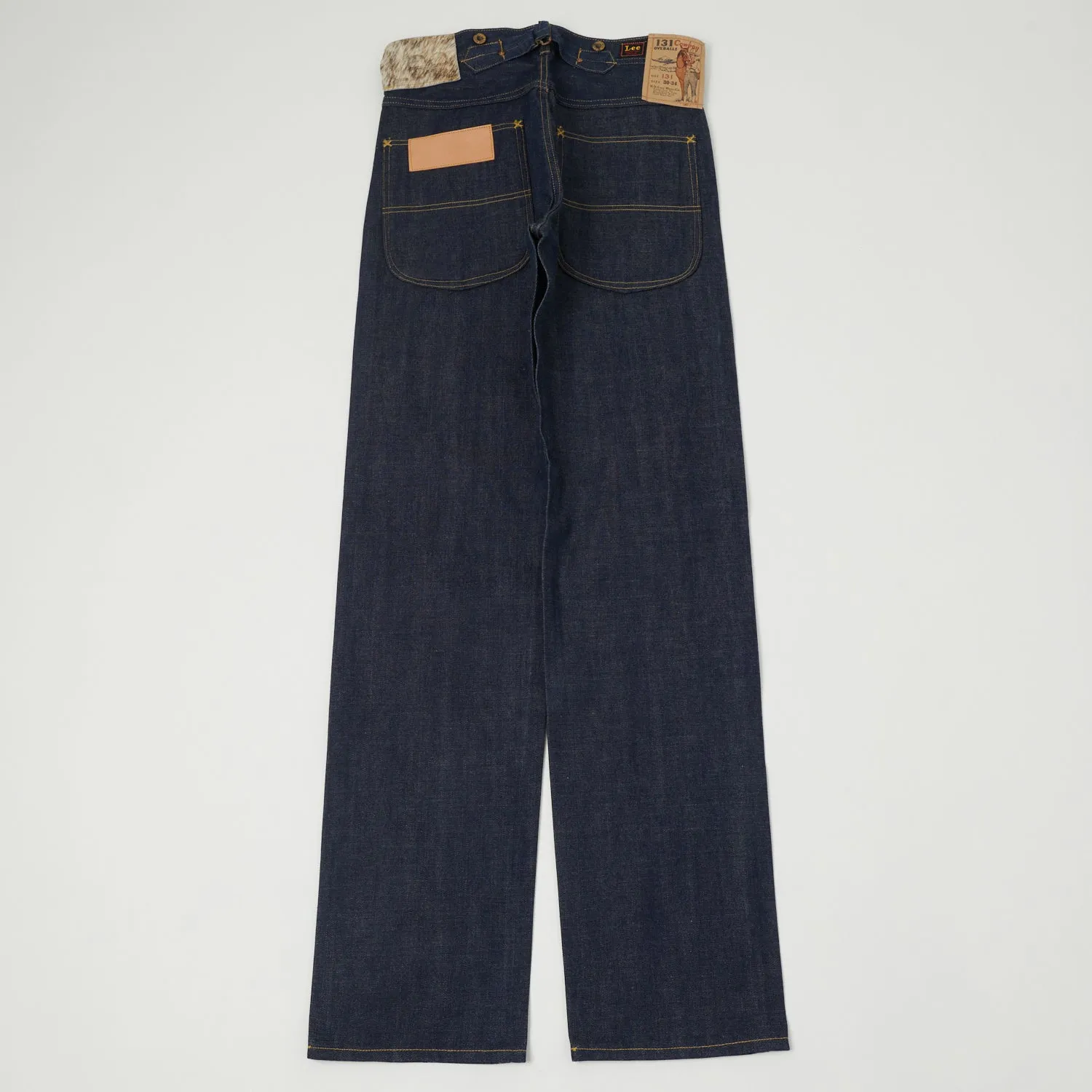 Vintage-Style Raw Denim Lee Archives Cowboy 131 Wide Straight Jeans (1934 Edition)