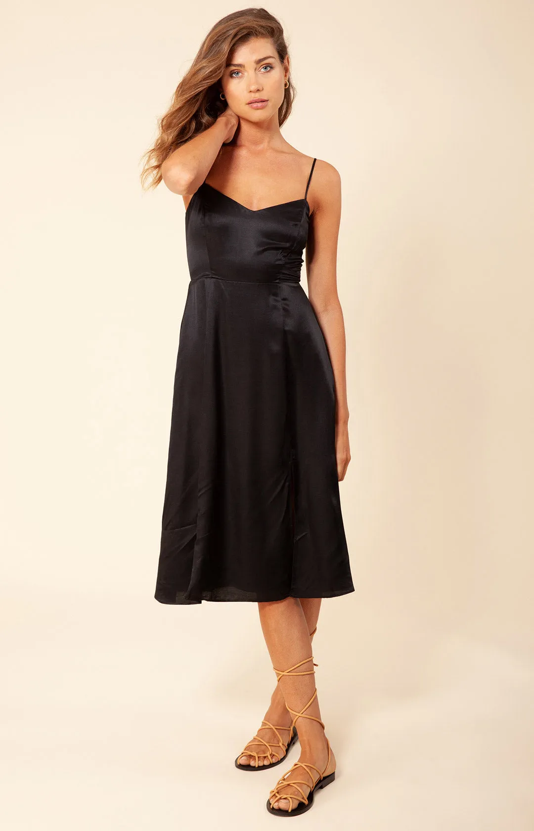 Manavi Solid Silk Dress