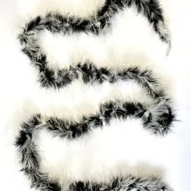 Marabou Feather Boa - Black & White