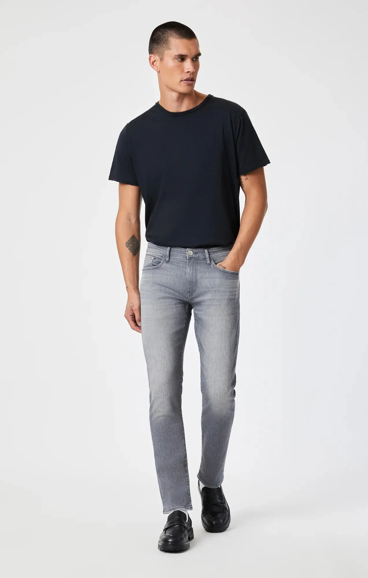 Marcus Slim Straight Leg (Platinum Feather Blue)