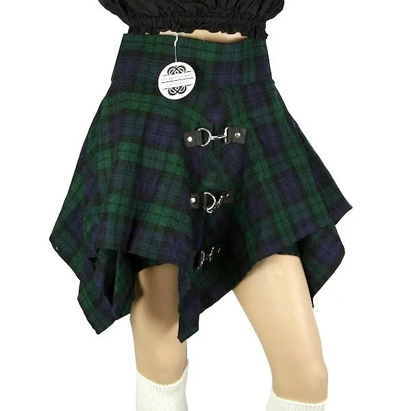 Mini Tartan Pixie Skirt, Black Watch Tartan, Original by Highland Kilt Company