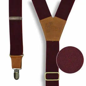 Myriad Burgundy Wide Suspenders No. E5112