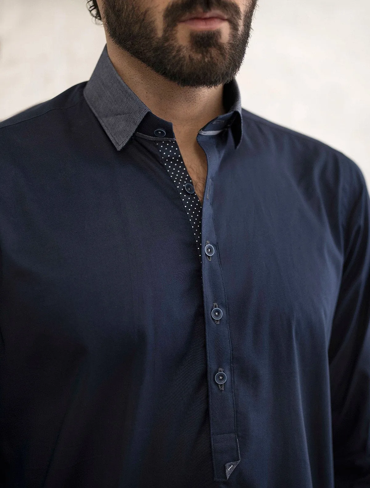 NAVY KAMEEZ SHALWAR