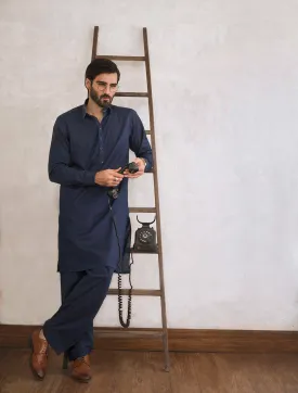 NAVY KAMEEZ SHALWAR