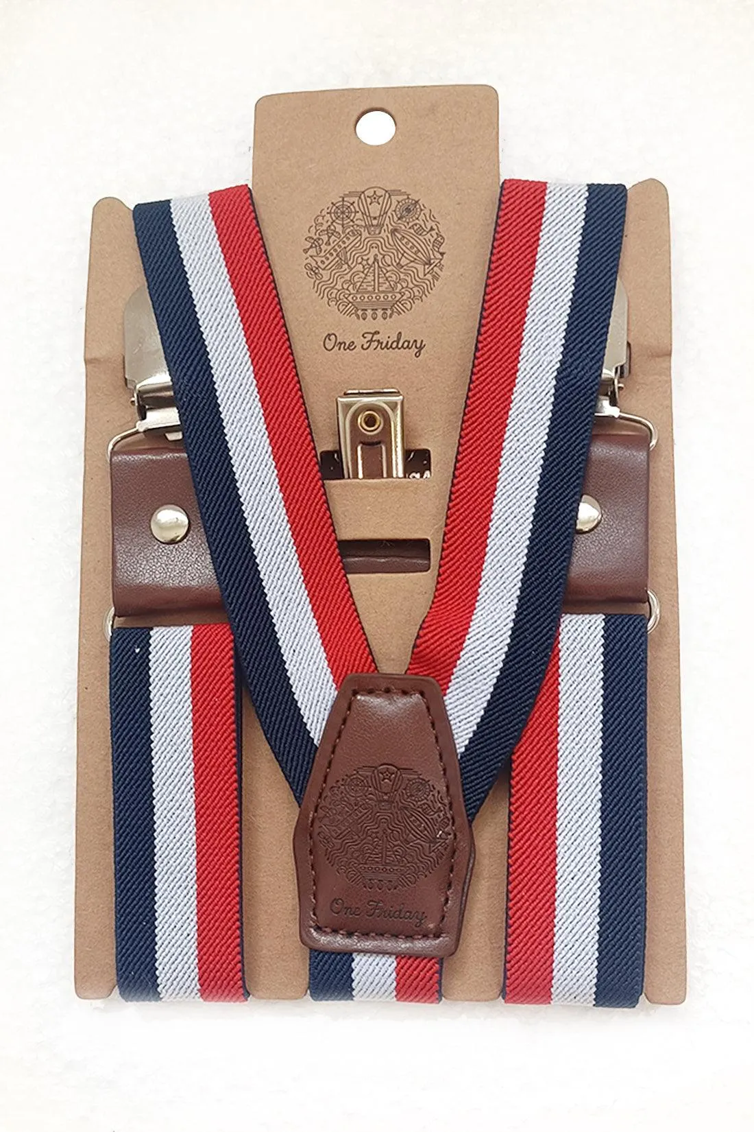 One Friday Multi Stripes Suspender