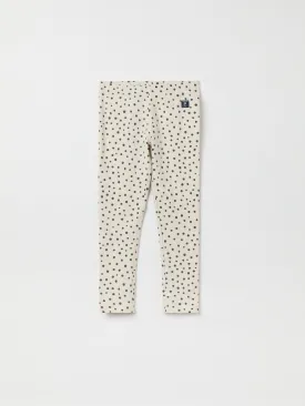 Polka Dot Print Kids Leggings