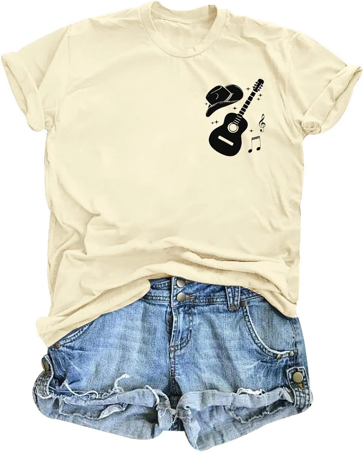 QLIPIN Raised on 90s Country Shirt Womens: Vintage Country Music Shirts Concert Top Casual Short Sleeve Tee Tops