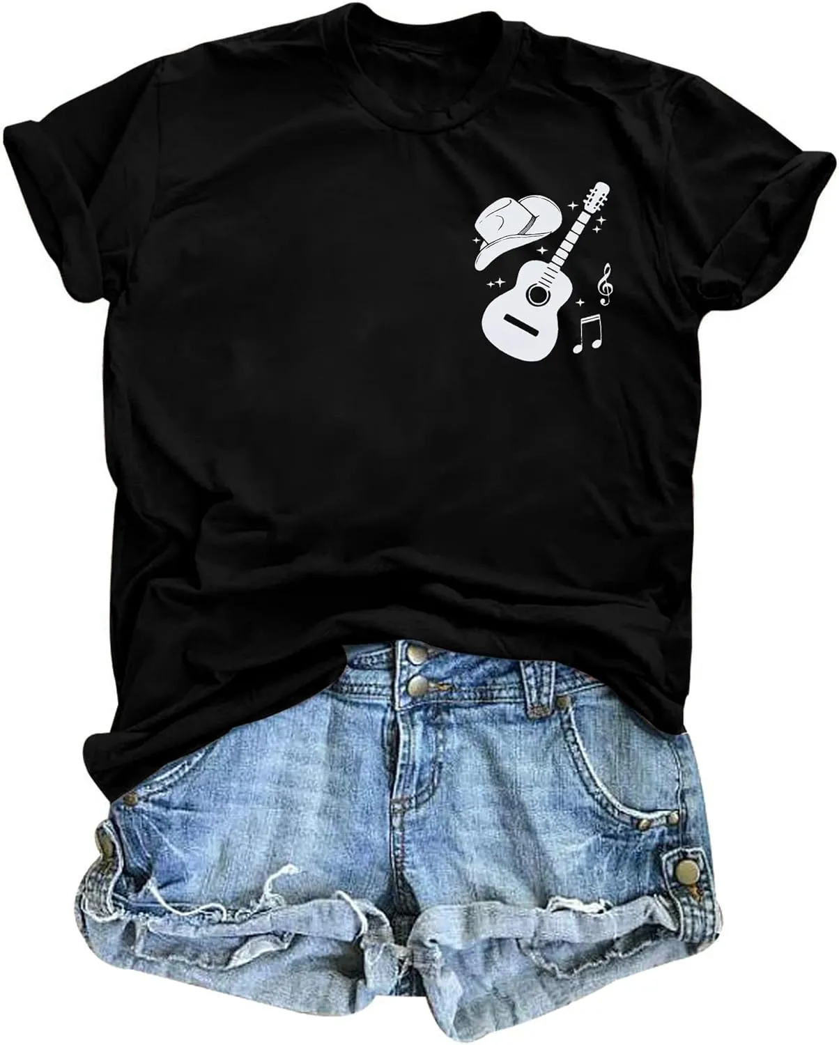 QLIPIN Raised on 90s Country Shirt Womens: Vintage Country Music Shirts Concert Top Casual Short Sleeve Tee Tops