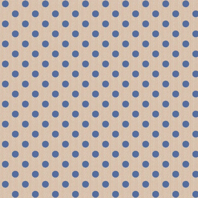 "Creating Memories"- Woven Polkadot Blue by Tone Finnanger for Tilda