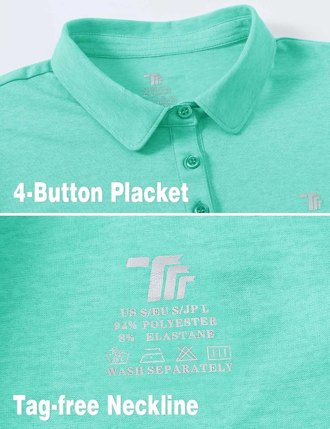 Rdruko Women's Golf Polo Shirts Short Sleeve Dry Fit Moisture Wicking Tennis Sports Casual Collared T Shirts