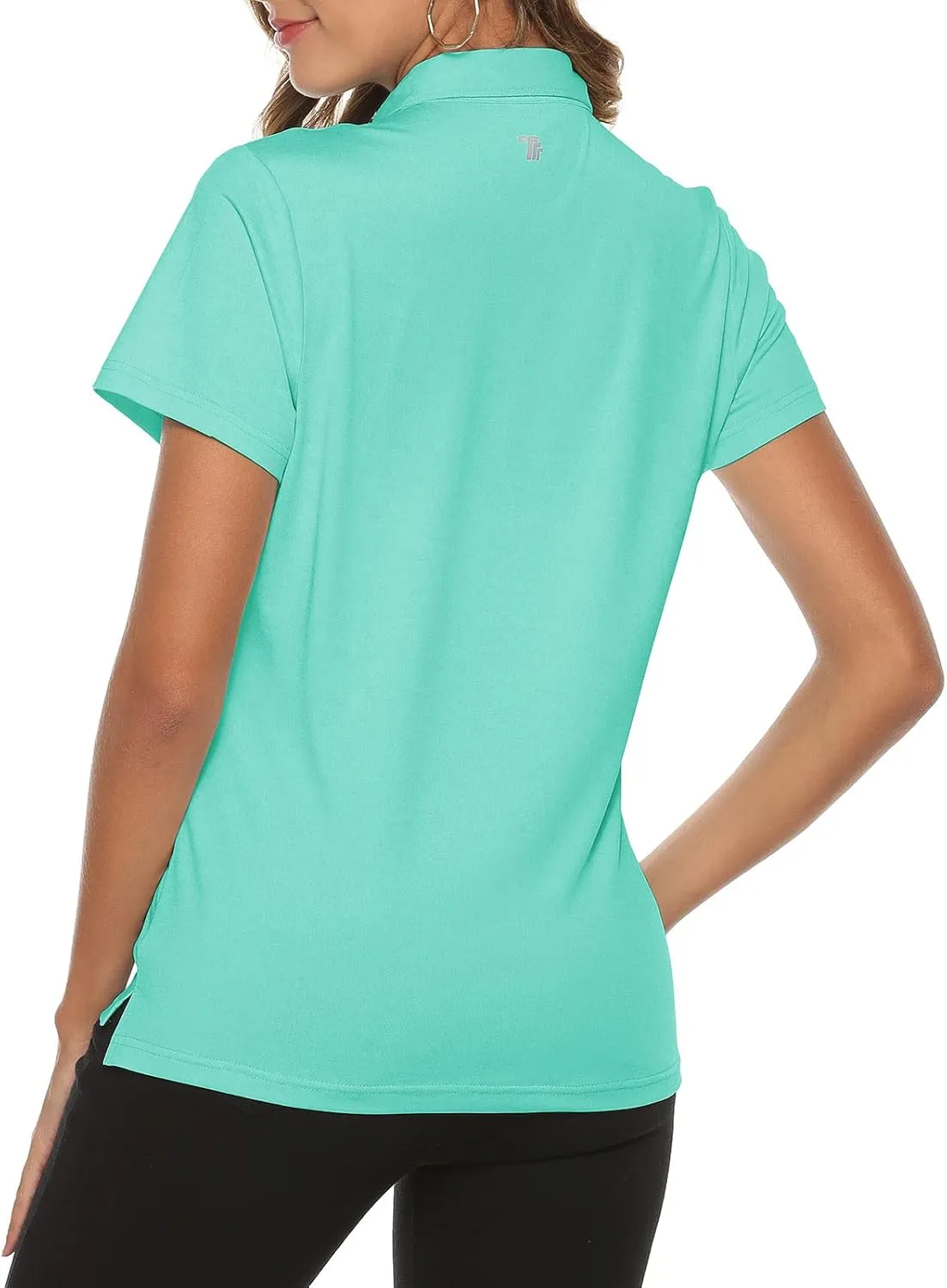 Rdruko Women's Golf Polo Shirts Short Sleeve Dry Fit Moisture Wicking Tennis Sports Casual Collared T Shirts