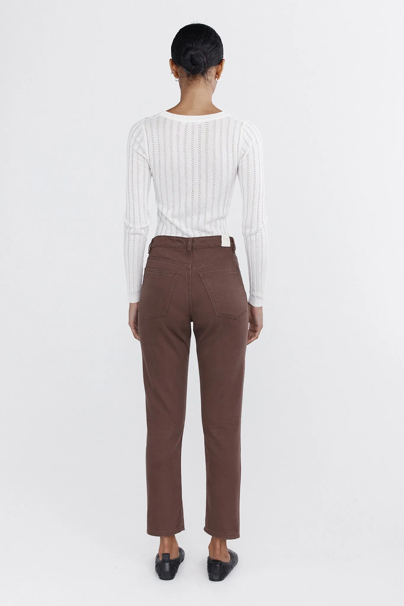 STRAIGHT LEG JEAN - WASHED PLUM